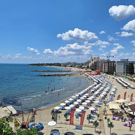 фронтална гледка-двустаен на южен плаж 公寓